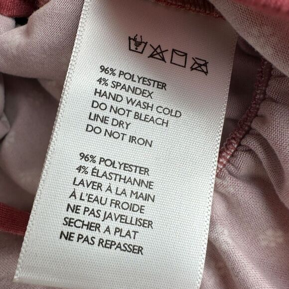 Urban Outfitters Tie Front Crop Top Size M Pink Polka Dot Boho Western Coquette - Picture 6 of 8